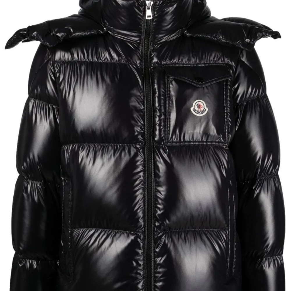 Moncler Shiny Black Puffer Jacket